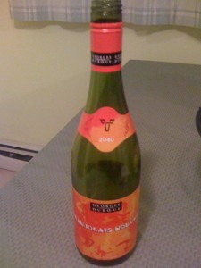 20101128-054959.jpg Bottle of Georges DeBoeuf Beaujolais Neuveaus