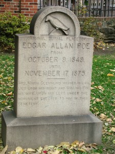 Edgar Allan Poe's grave marker
