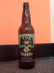 fox-barrel A bottle of Fox Barrel Pear Cider