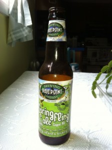 Blue Point Spring Fling A bottle of Blue Point Brewing Co. Spring Fling Ale