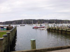 Northport Harbor on a cloudy fall day