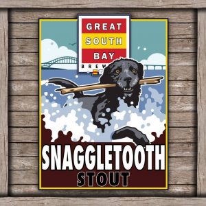 Snaggletooth Stout label