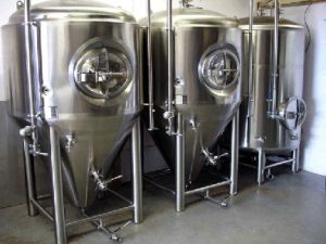 Stainless steel kettle and fermenter tanks