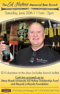 Ed Hahne Memorial Beer Brunch Poster