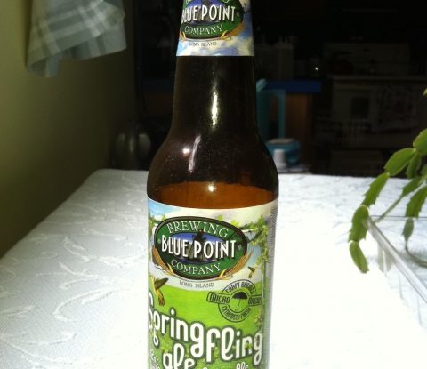 A bottle of Blue Point Brewing Co. Spring Fling Ale
