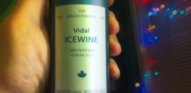 A 375 ml bottle of Konzelmann Estates 2008 Vidal Icewine