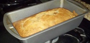 Bananas Foster Bread with Vanilla Rum Glaze