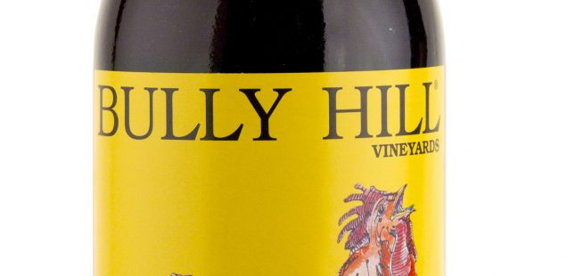 A 750mL bottle of Bully Hill Banty Red