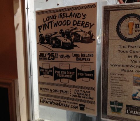 Long Ireland Brewery Pintwood Derby poster
