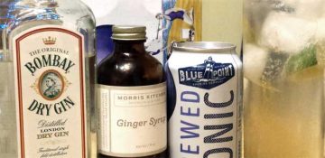 A Brewed Cocktail: Ginger Blue Gin and Tonic