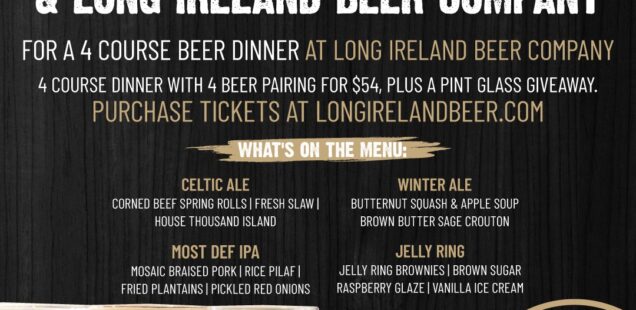 Tap Room and Long Ireland beer pairing dinner